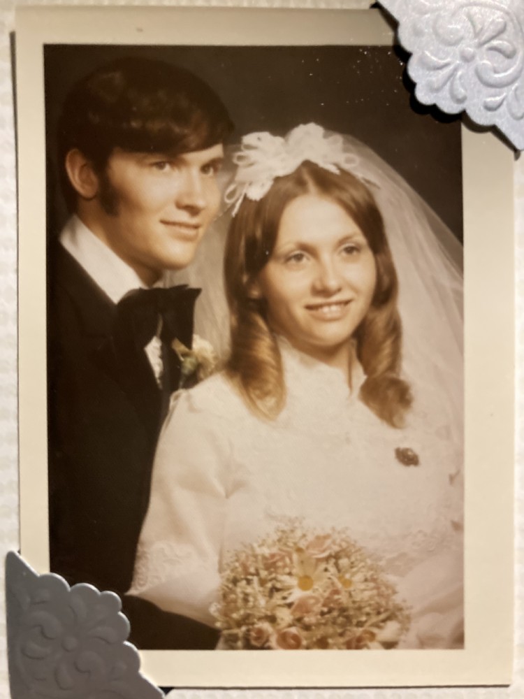 Vintage 1970s wedding gown