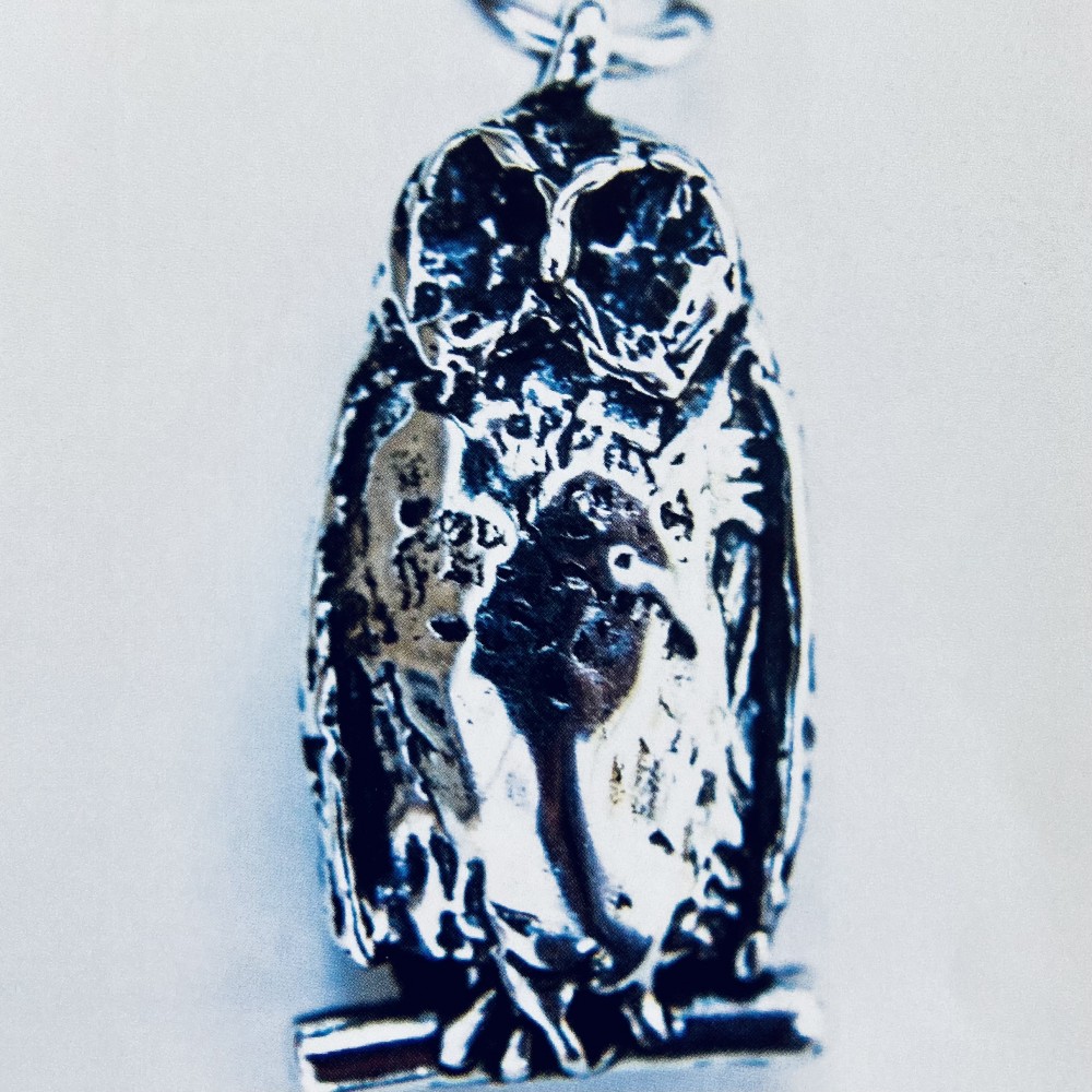 Spotted Owl pendant, by Bob Fowler