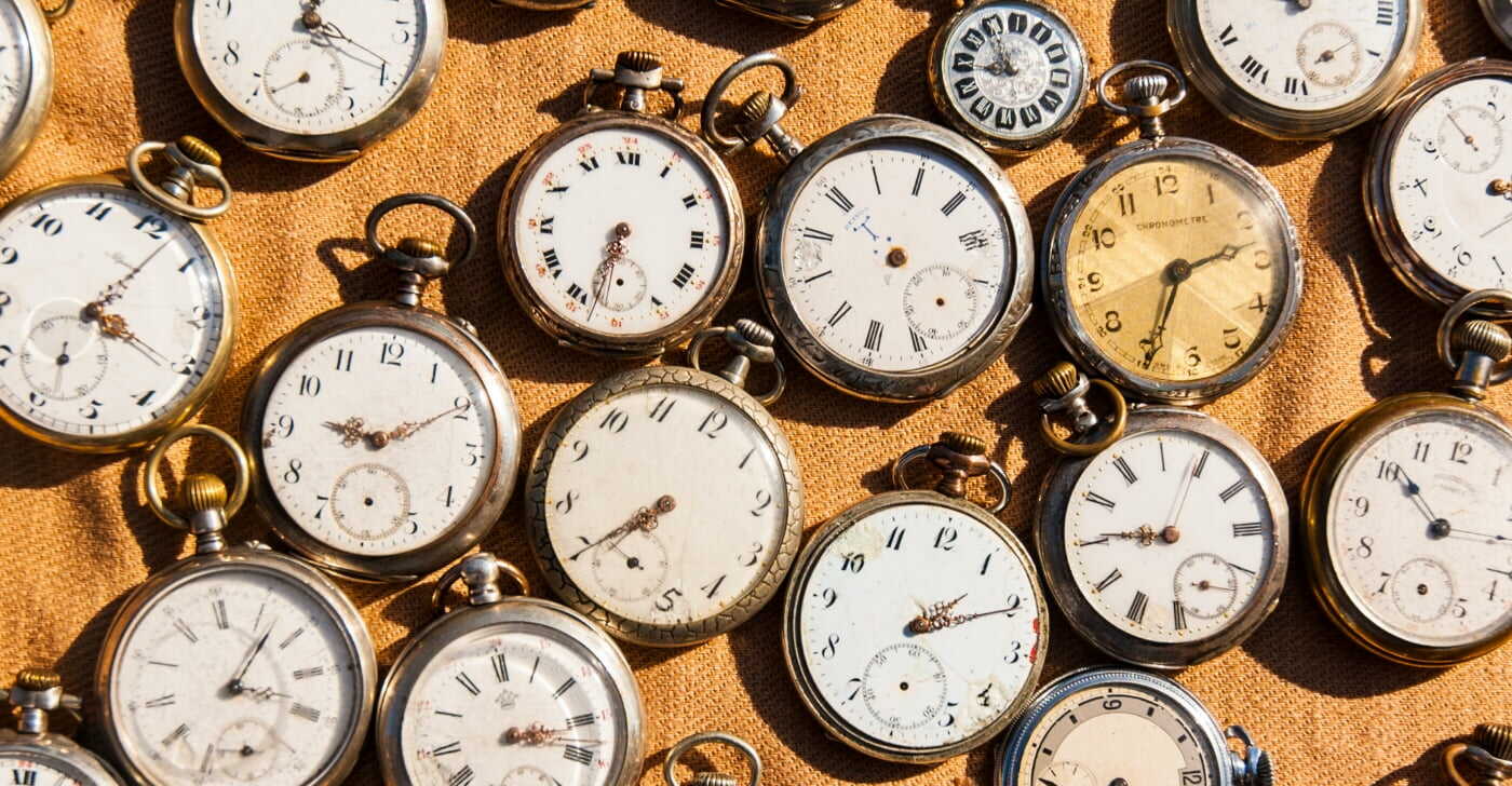 Collection of antique pocket watches
